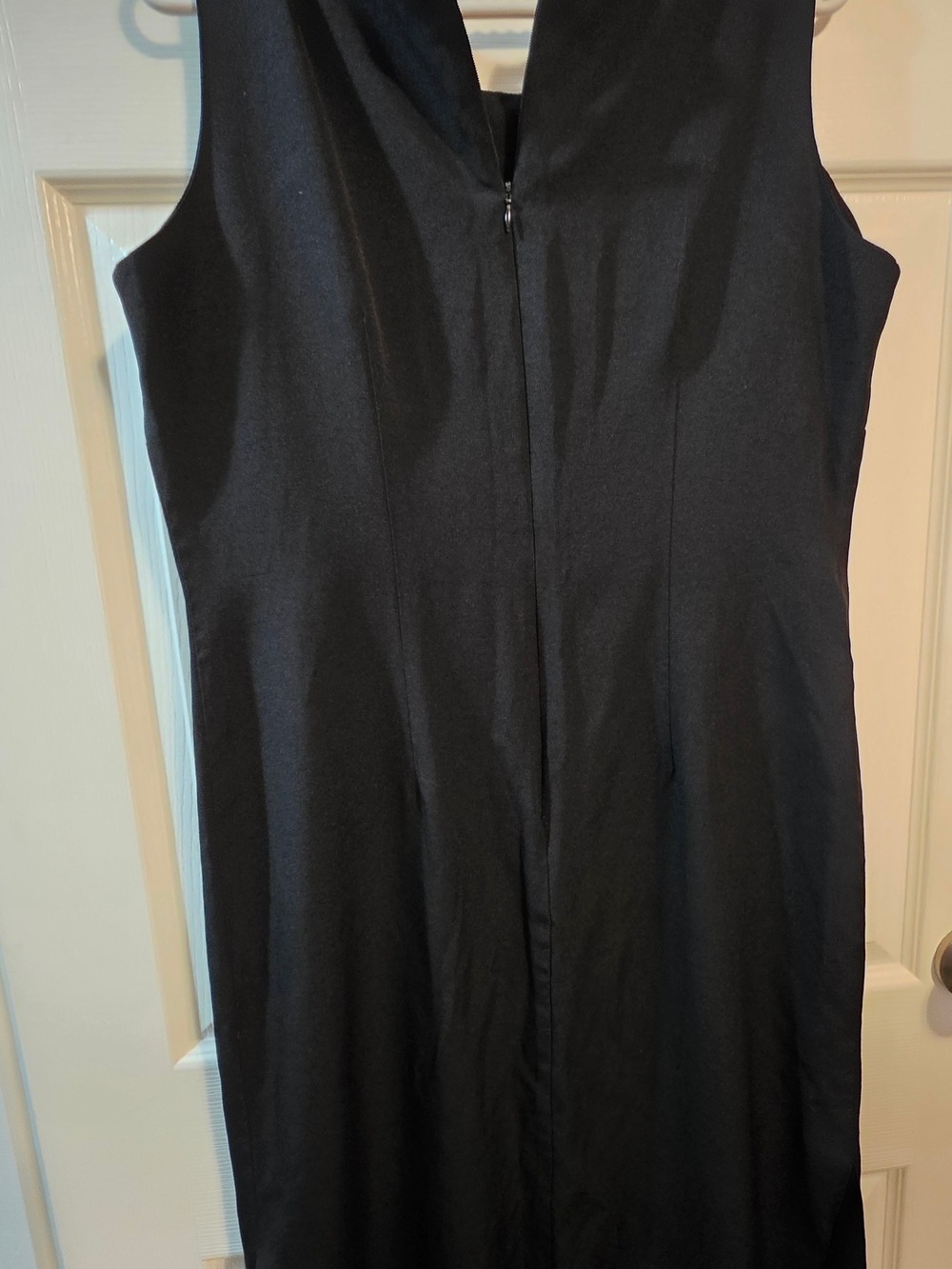 4/$67 Deal! Vintage Canadian Made Jessica Black Dress with Floral Embroidery - Picture 4 of 12